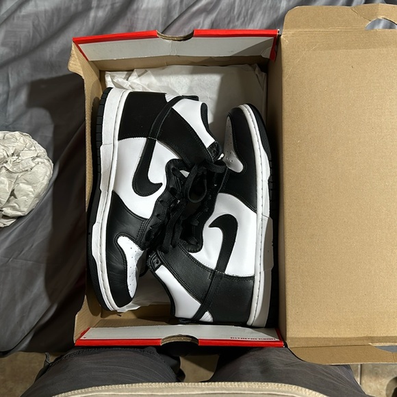 Nike Shoes - Women’s Panda high tops with red tongue only worn once